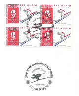 FRANCE Ca.1991:  Encart J.O. D'Albertville "Val D'Isère" (FDC) - 1990-1999