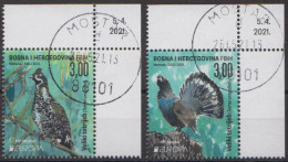 Bosnien-Herz.Kroat. Mi.Nr. 568-469 Europa 2021 Gefährdete Wildtiere (2 Werte) - Bosnia Erzegovina