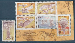 FRANCE 2006 ISSU DU BLOC MACHINES VOLANTES OBLITERE YT 3978 A 3983 - Used Stamps