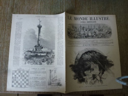 Le Monde Illustré Mars 1871 Paris En Deuil Guerre Bordeaux Benoist D'Azy Bombardement Patay Vienne Blois - Zeitschriften - Vor 1900