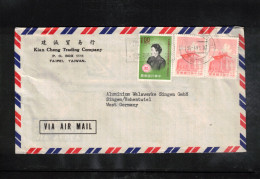 Taiwan 1961 Interesting Airmail Letter - Brieven En Documenten