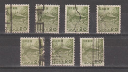 JAPAN:  1953  GOLDEN  TEMPLE  -  20 Y. USED  -  REP. 7  EXEMPLARY  -  YV/TELL.  550 - Used Stamps