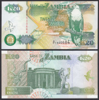 SAMBIA - ZAMBIA 20 Kwacha Banknote (1989-91) UNC (1) Pick 32b   (30173 - Andere - Afrika