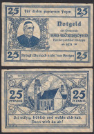 Bad Wörishofen 25 Pfennig NOTGELD Gutschein 1921 Hundertjahrfeier Kneipp  (32291 - Altri & Non Classificati