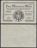 ERWITTE - ANRÖCHTE 5 Milliarden Mark NOTGELD Gutschein 1923    (32288 - Altri & Non Classificati