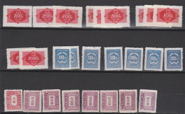 CHINE, Taxe, N°111 à 115+ 102+103+104+106+107+109+72 ...83, Cote 24.3€ ( SN24/17/68) - Timbres-taxe