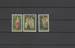 San Marino 1972 Paintings Botticelli Set Of 3 MNH - Other & Unclassified