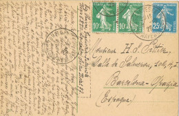 55320. Postal POSTES ARMEES ENTREPOT (Mayence) Maguncia  1925. MILITAR Ocupation . Vista Wiesbaden - Brieven En Documenten