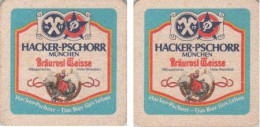 5002823 Bierdeckel Quadratisch - Hacker-Pschorr Bräurosl - Sous-bocks