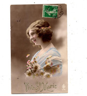 Carte Femme Sainte Marie  Cachet - Autres & Non Classés