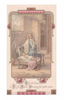 Crèche, Noël, Enfant Jésus Et Vierge Marie, éd. B.L. N° 5525 - Devotion Images