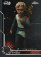 Topps Chrome Star Wars Base Card  #84 - Omega - Star Wars