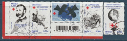 FRANCE 2009 ISSU BLOC OBLITERE 150E ANNIVERSAIRE CROIX ROUGE YT 4386 A 4390 - - Used Stamps