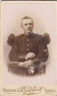 Photo CDV Portrait Soldat Du 41è R I De Rennes 35  Militaria  Militaire - Anciennes (Av. 1900)