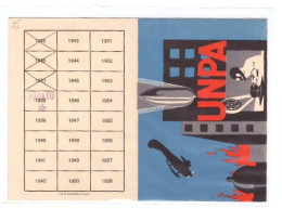 UNPA - UNIONE NAZIONALE PROTEZIONE ANTIAEREA - Tessera Intestata 1938 - MILANO - Cartes De Membre