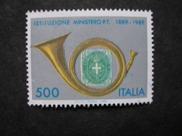 Italia 1989 - Centenaire Du Ministère Des Postes - Oblitéré - 1981-90: Usati