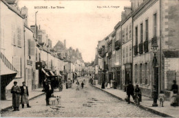 Auxonne Rue Thiers Côte-D'Or Cpa Voyagée En 1908 En B.Etat - Auxonne