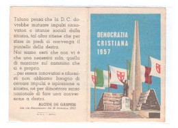 DEMOCRAZIA CRISTIANA - Tessera Intestata 1957 - SEZIONE DI BOSCO MARENGO - Tessere Associative