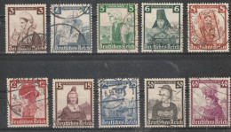 1935  - RECH  Mi No 588/597 - Used Stamps