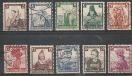 1935  - RECH  Mi No 588/597 - Gebraucht