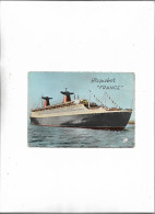 Carte Postale Années 60 Paquebot France - Passagiersschepen