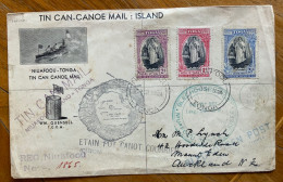 TIN CAN - CANOE MAIL : ISLAND - NIUAFO'OU 25/6/38 - Tonga (1970-...)