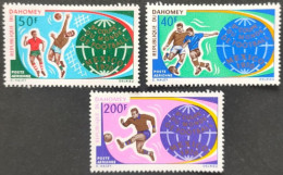 DAHOMEY / YT PA 124 - 126 / FOOTBALL - COUPE DU MONDE MEXIQUE / NEUFS ** / MNH - 1970 – Mexico