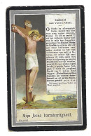JAN BAPTISTE VANDEPUTTE WED MARIE SALEMBIER ° SINT-BAAFS-VIJVE ( WIELSBEKE )  1815 + 97 JAAR ( 1913 ) - Images Religieuses