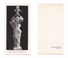 Notre-Dame De L'Espérance, Tours-sur-Meymont, 1954, Statue, Vierge à L'Enfant - Images Religieuses