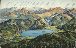 71848413 Schliersee Panoramakarte  Schliersee - Schliersee