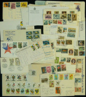 SAN MARINO ~1954-1990 Briefposten 49 Gut Frankierte Belege Und AK Bedarf Meist Ausland Auch Luftpost Belegeposten - Luftpost