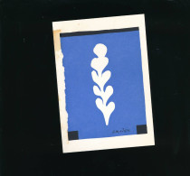Henri Matisse Palme Blanche Sur Fond Bleu - Peintures & Tableaux