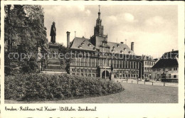 71848227 Emden Ostfriesland Rathaus Kaiser-Wilhelm-Denkmal Emden - Other & Unclassified