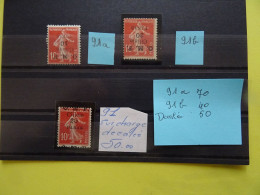 FRANCE Colonies CILICIE  N° 91 Trois Exemplaires Différents Cote 160 € Voir Scan - Unused Stamps
