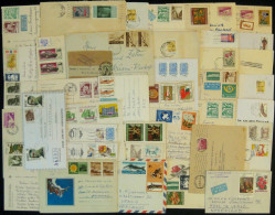 BULGARIEN  ~1952-2017 Briefposten 40 Gut Frankierte Belege Und AK Bedarf Meist Ausland Auch Luftpost Belegeposten - Luftpost