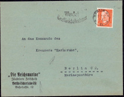 604375 | Brief Der Zeitschrift Die Reichsmarine über Das Marinepostbüro An Den Kreuzer Karlsruhe | Lichterfelde ; Berlin - Other & Unclassified