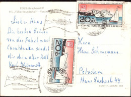 604368 | DDR Schiffspost, Schiff Völkerfreundschaft Auf Der Fahrt Nach Casablanca  | -, -, - - Lettres & Documents