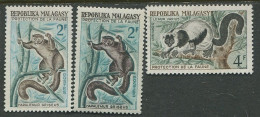 Repoblika Malagasy:Unused Stamps Serie Monkeys, Apes, 1961, MNH - Apen