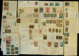 VATIKAN Vatican  ~1957-1999 Briefposten 53 Gut Frankierte Belege Und AK Bedarf Meist Ausland Auch Luftpost Belegeposten - Airmail