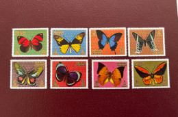 Ajman 1971 8v Neuf MNH Mi 747 754 Mariposa Butterfly Borboleta Schmetterlinge Farfalla - Vlinders