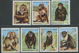 Republica De Guine-Bissau:Unused Stamps Serie Monkeys, Apes, Macacos, 1983, MNH - Apen