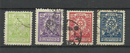 LITAUEN Lithuania 1923 Michel 216 - 219 O - Litauen