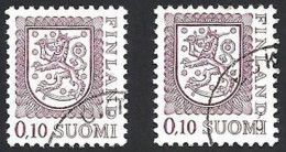 Finnland, 1978, Mi.-Nr. 824 I + II, Gestempelt - Oblitérés
