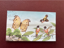 Ajman 1972 Bloc Used Mi Mariposa Butterfly Borboleta Schmetterlinge Farfalla - Papillons