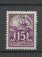 ESTLAND Estonia 1925 Michel 58 * - Estonie