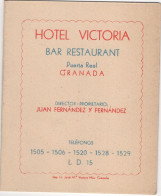 Hotel Victoria - Granada - & Hotel - Documents Historiques