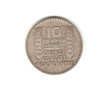 276/ FRANCE : 10 Francs Turin 1932 (argent) - 10 Francs