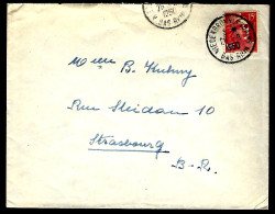 LETTRE DE NIEDERBRONN - 1950 - MARIANNE DE GANDON -  - Covers & Documents