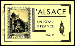 FRANCE - CARNET DE 50 VIGNETTES DE L'ALSACE "UN JOYAU DE LA FRANCE Série 1b" (5 Feuillets De 10 Vignettes Différentes) - Tourism (Labels)