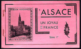 FRANCE - CARNET DE 50 VIGNETTES DE L'ALSACE "UN JOYAU DE LA FRANCE Série 1a" (5 Feuillets De 10 Vignettes Différentes) - Erinnofilie